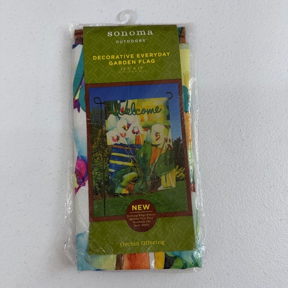NEW Sonoma Outdoors Decorative Everyday Garden Flag floral decor‎ home summer